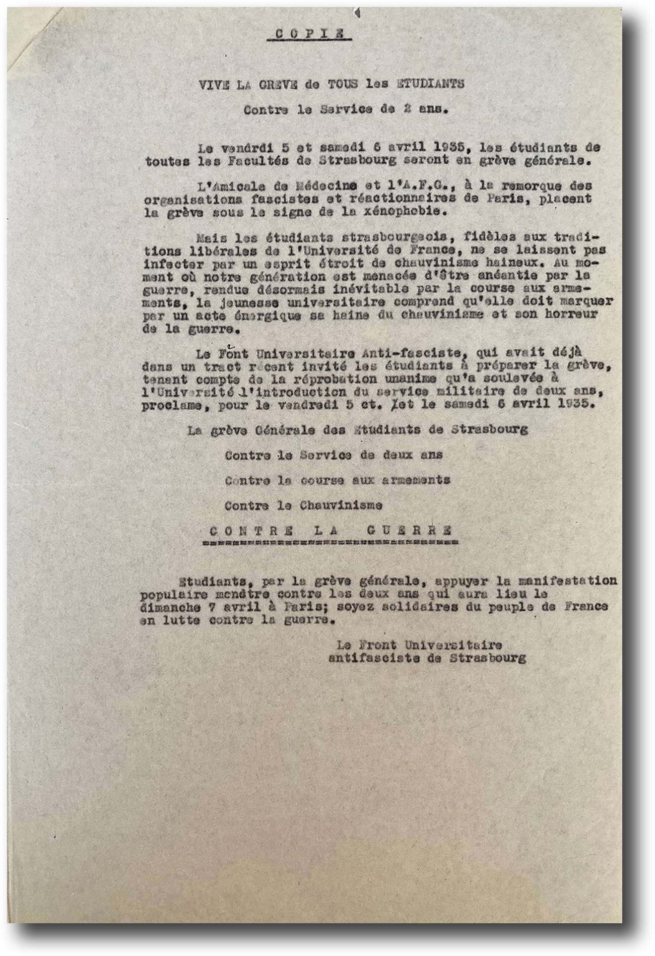 Tract antifasciste