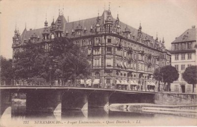Carte postale - STRASBOURG - Foyer universitaire - Quai Dietrich